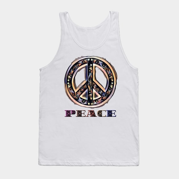 Peace Tank Top by Lees Tees